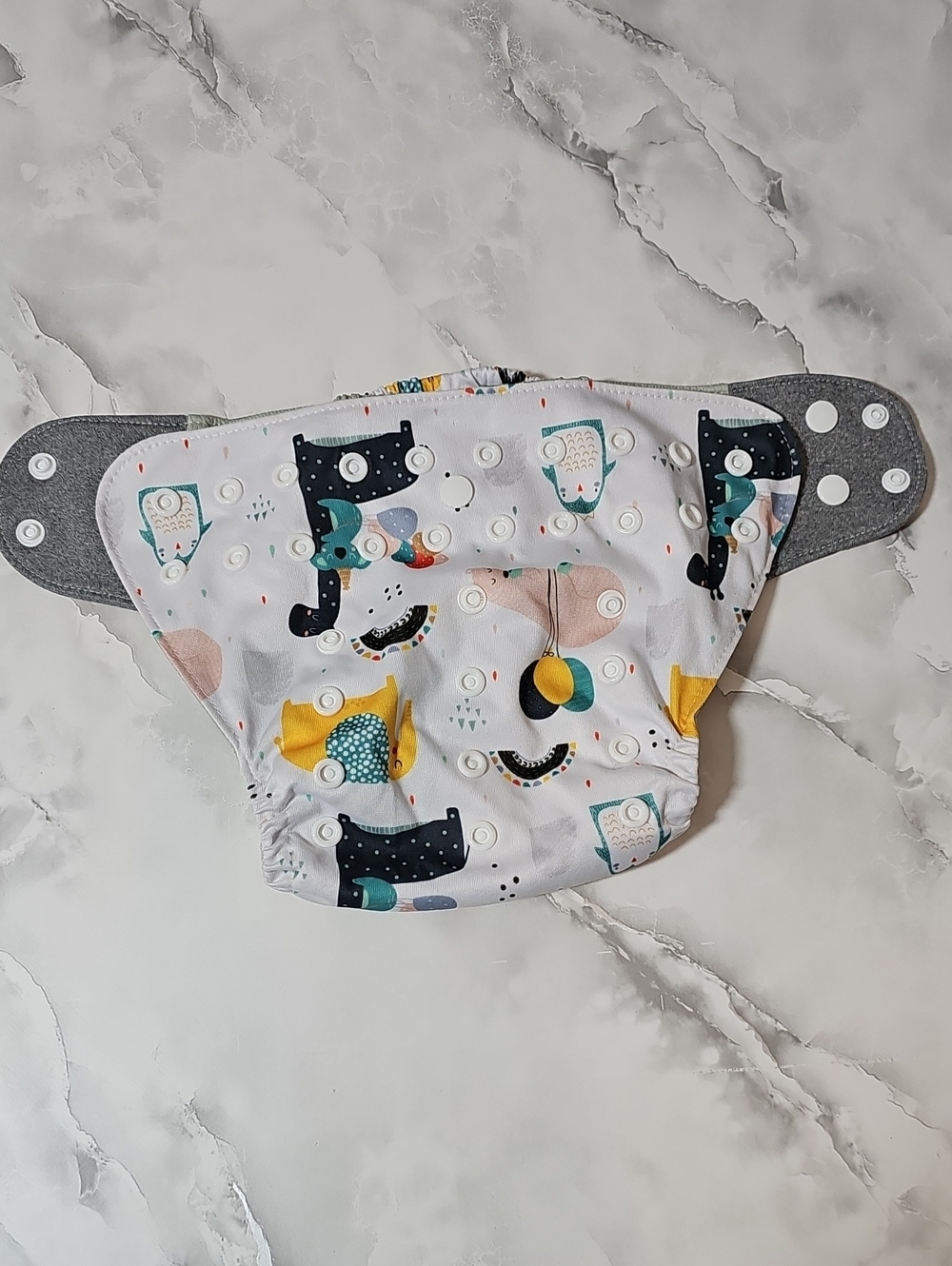 Reusable Pocket Cloth Diaper Adjustable Snaps